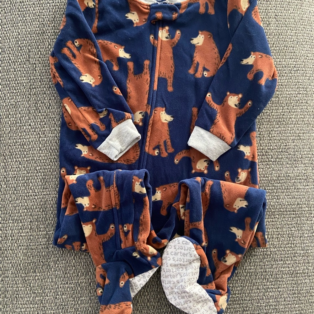 Carters fleece footie pajamas
